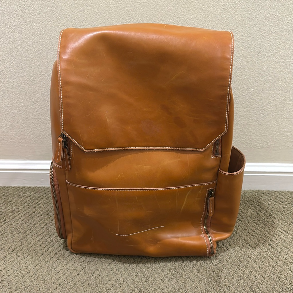 Sold Out Atlas Supply/Native Soul -The Hero Copper Leather Backpack